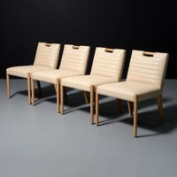 Douglas Levine GOSHA Leather Chairs, Set of 4  - Sold for $2,048 on 11-16-2025 (Lot 833).jpg